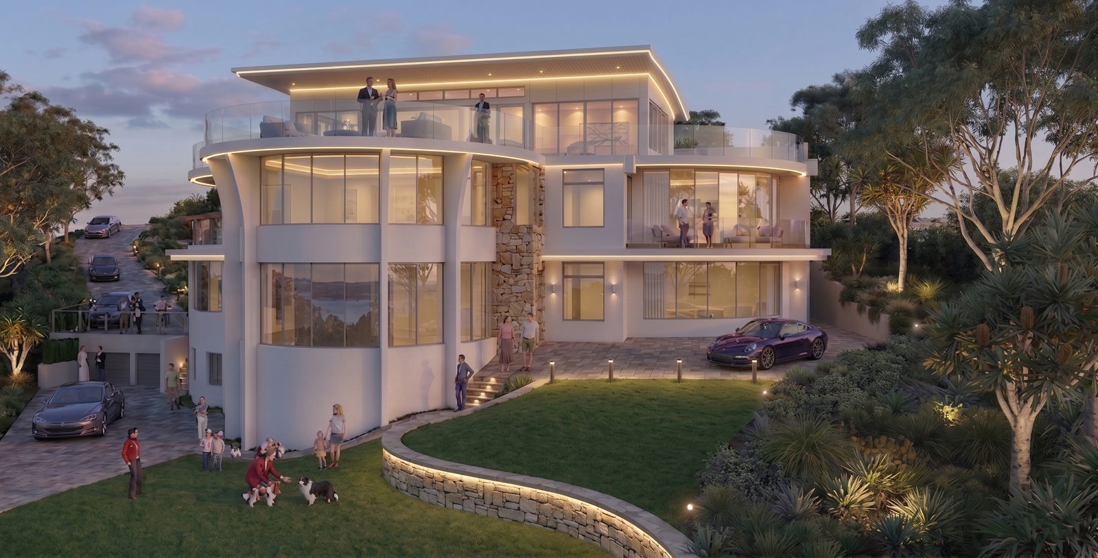 Clontarf NSW, render