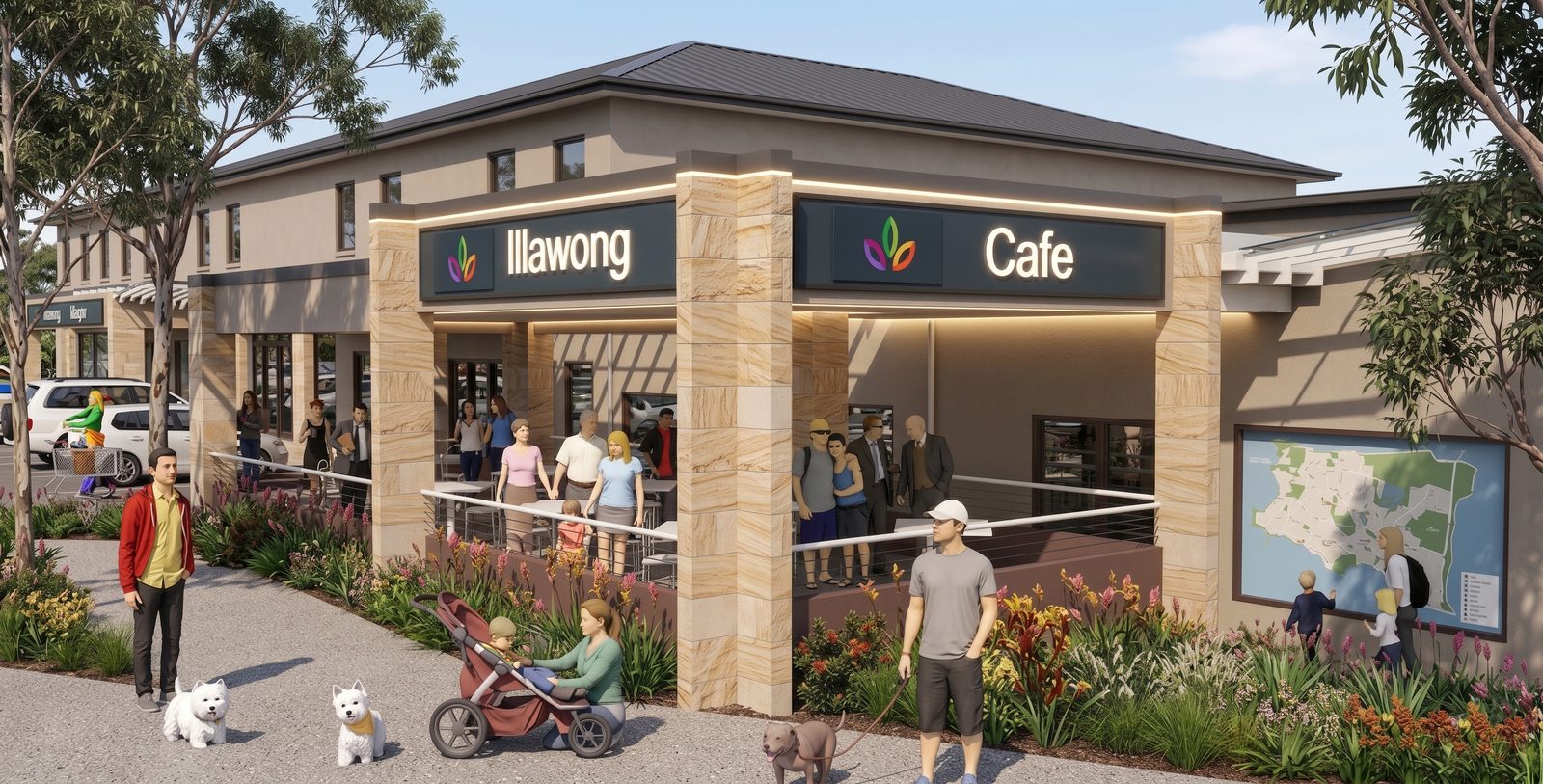 Shopping Village Expansion, Illawong NSW, render