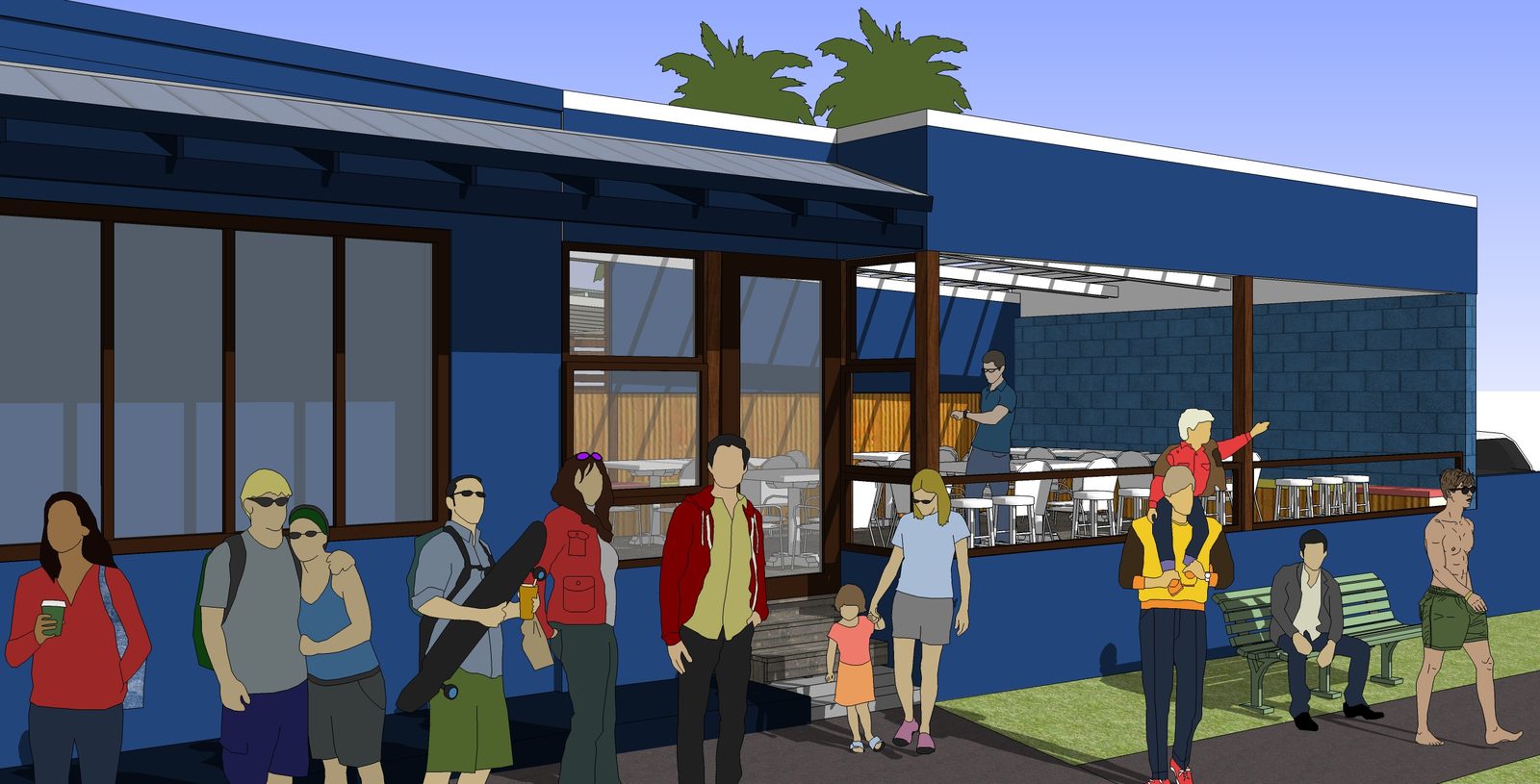 Café, Narrabeen NSW, concept