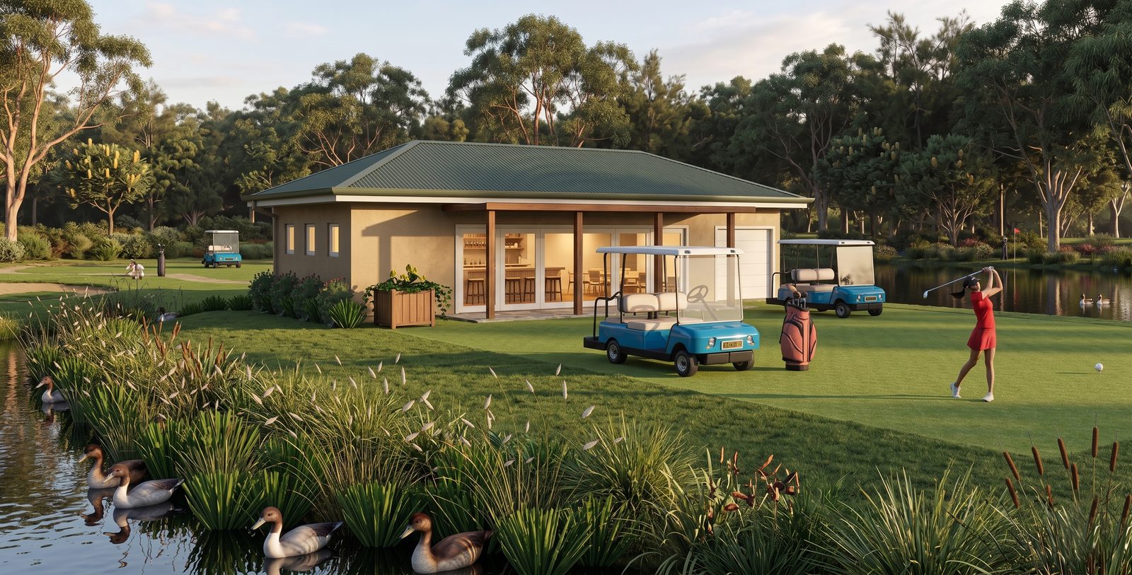 Tea Pavilion, Fairlight NSW, render