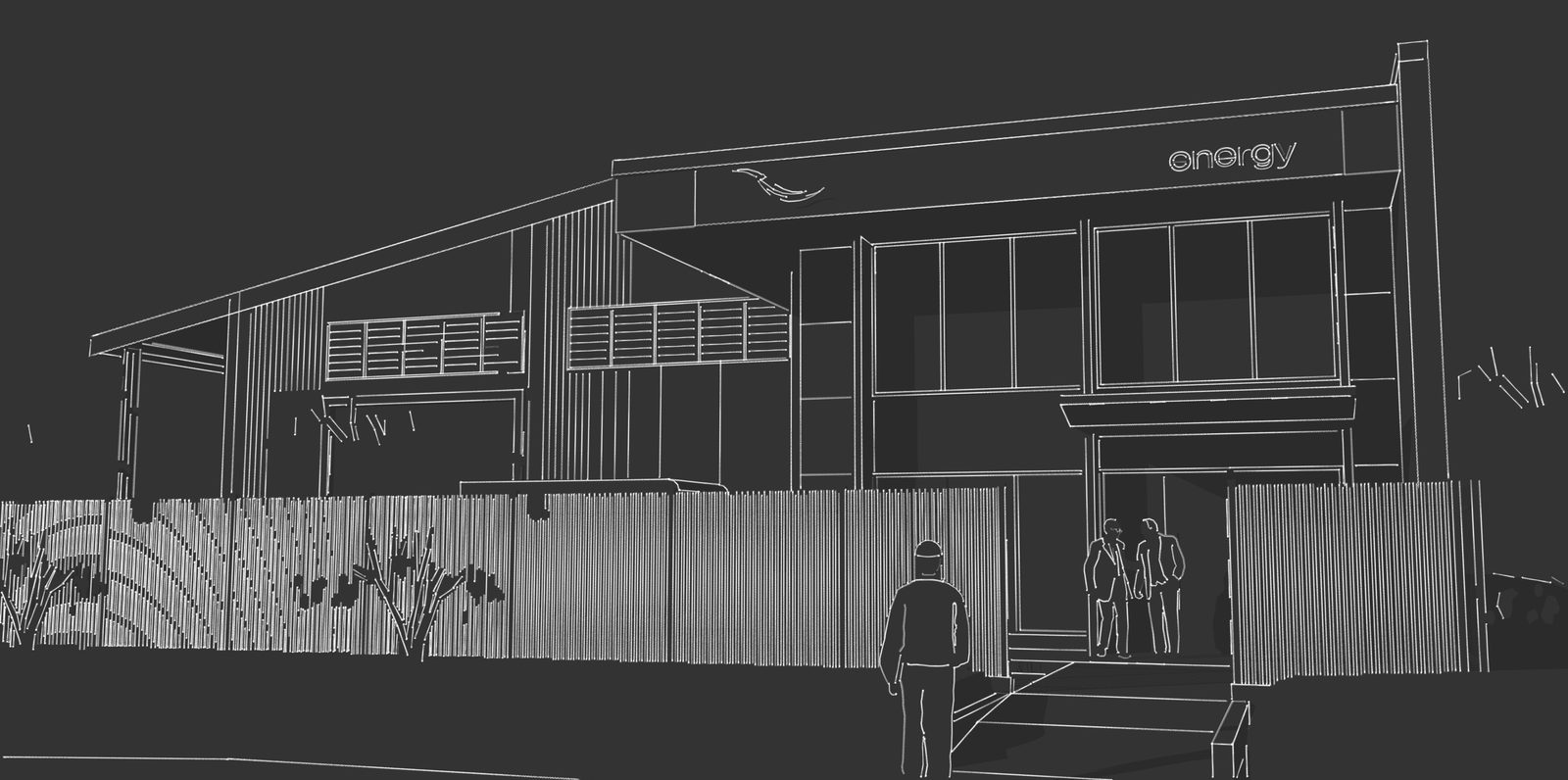 Office & Warehouse, Wedgefield WA, line drawing