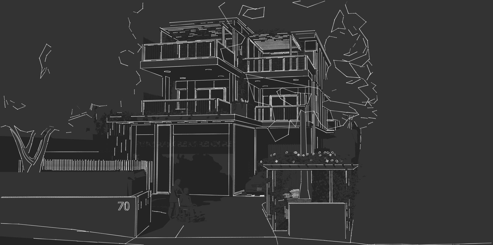 NDIS SDA Group Home, Dee Why NSW, line drawing