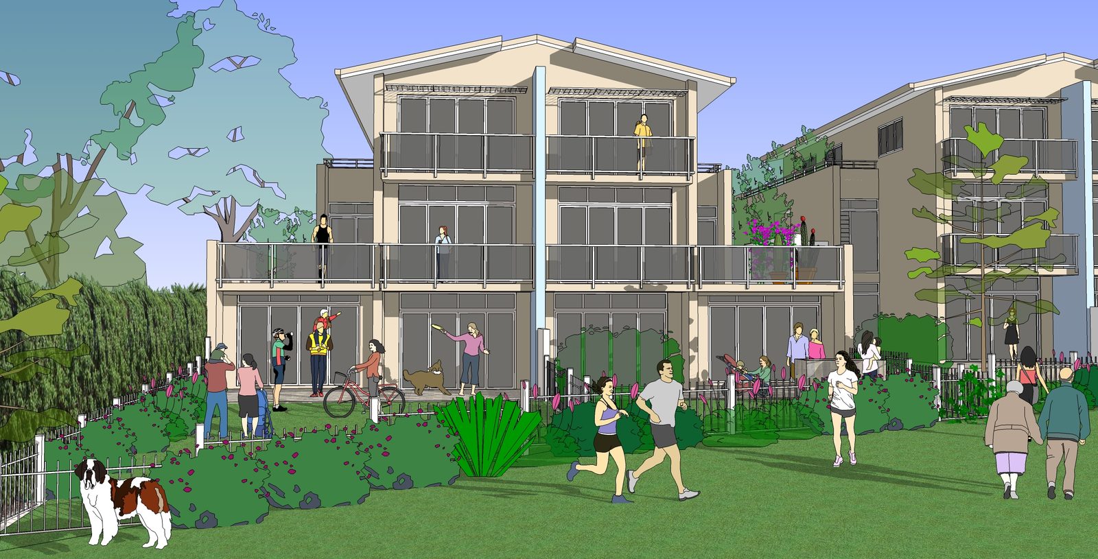 Townhouses, Cabarita NSW, concept