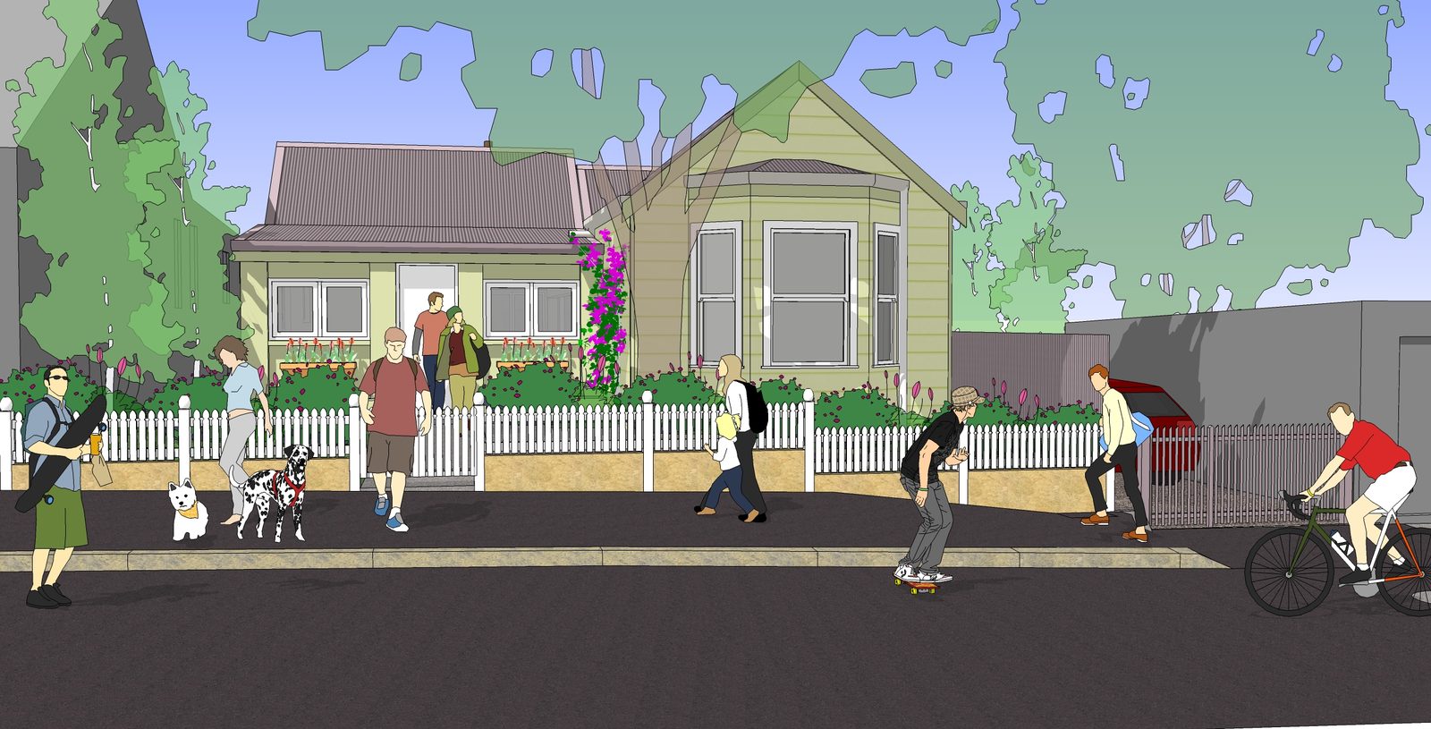 Duplex (Heritage), Forest Lodge NSW, concept