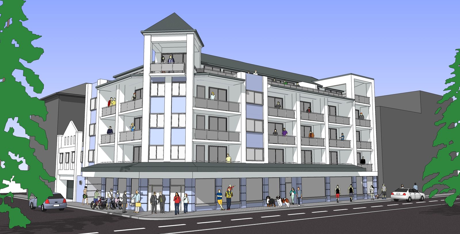 Shoptop Housing, Manly NSW, concept