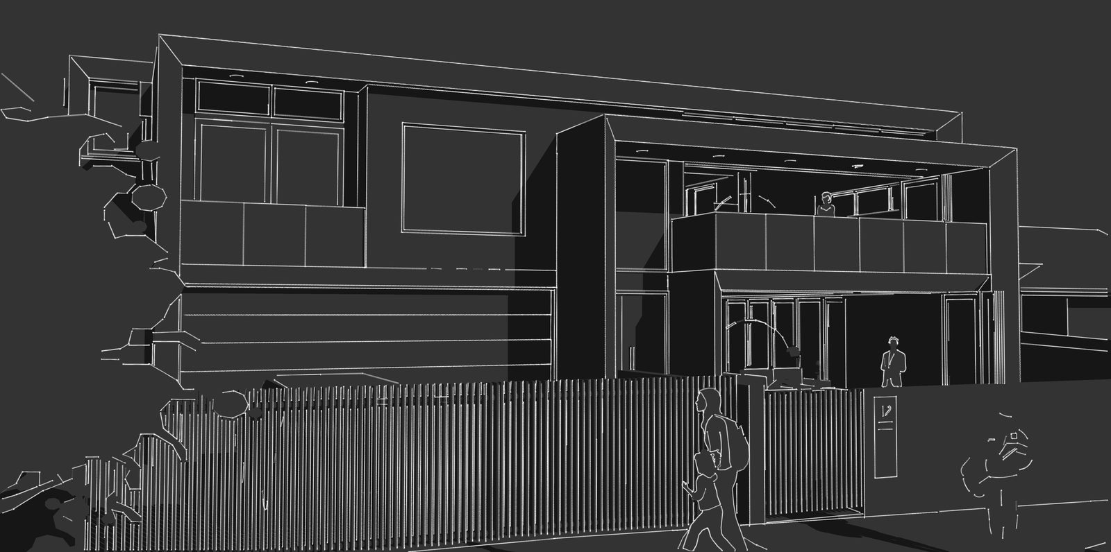 Melwood, line drawing