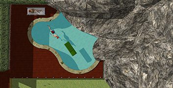 Building Certificate: Forestville NSW Swimming Pool Deck Plan view, existing