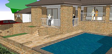 Frenchs Forest NSW Entry gate, swimming pool & façade alterations, existing