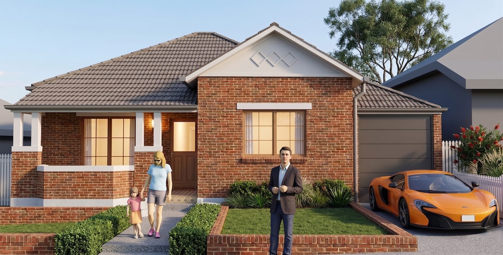 Russell Lea NSW Garage addition, render