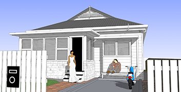 Freshwater NSW Entry awning and carport addition, existing