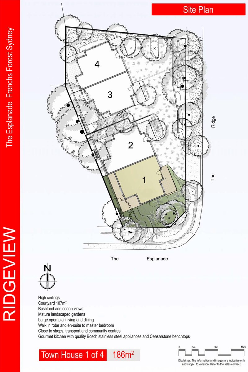 Coloured marketing site plan